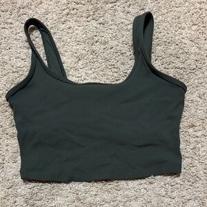 OFFLINE By Aerie Ribbed Square Neck Longline Sports Bra